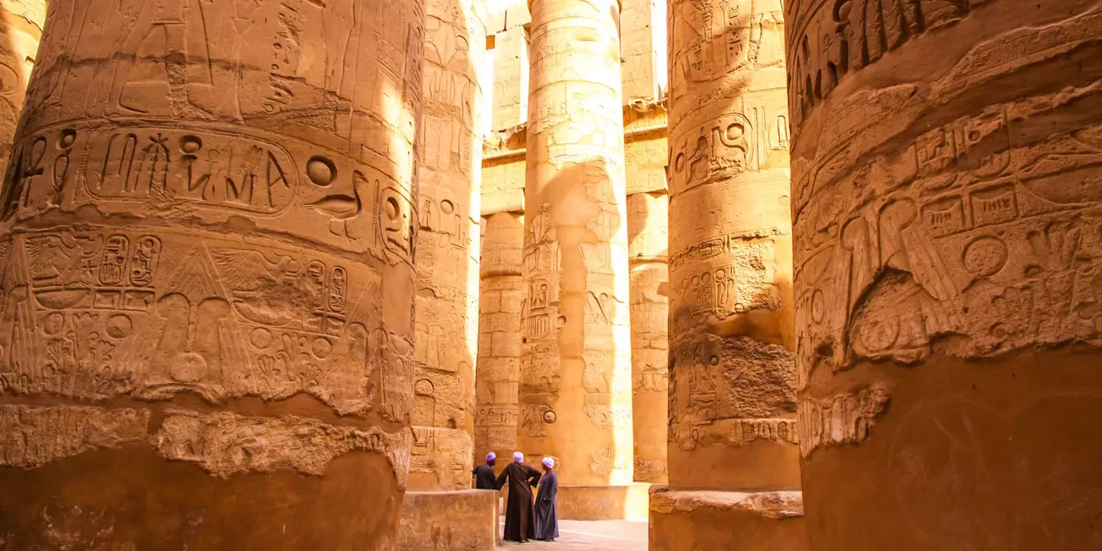 Karnak Temple columns and ruins