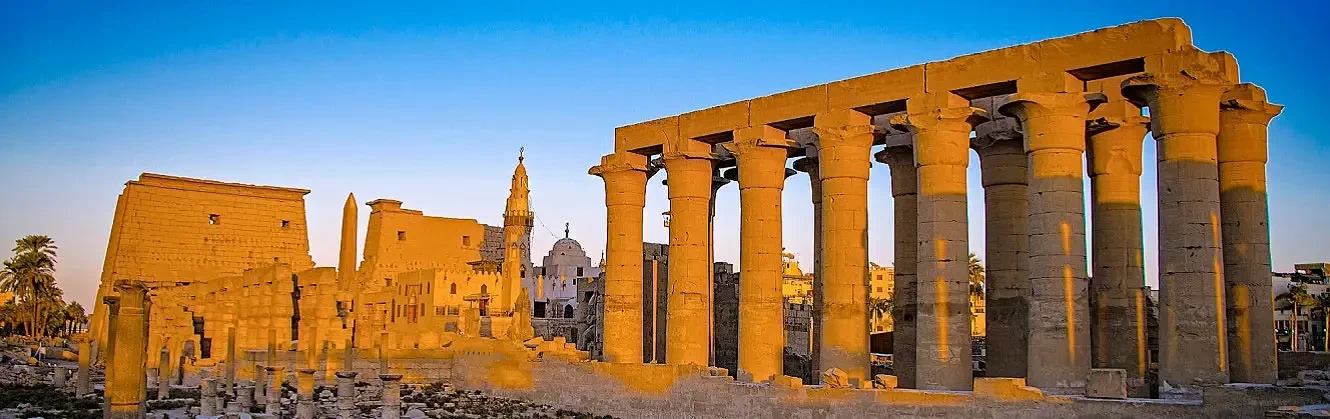 Ancient Luxor Temple columns