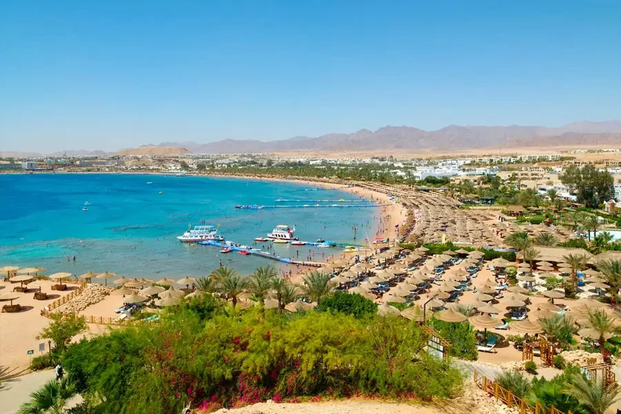 Naama Bay Beach in Sharm El Sheikh