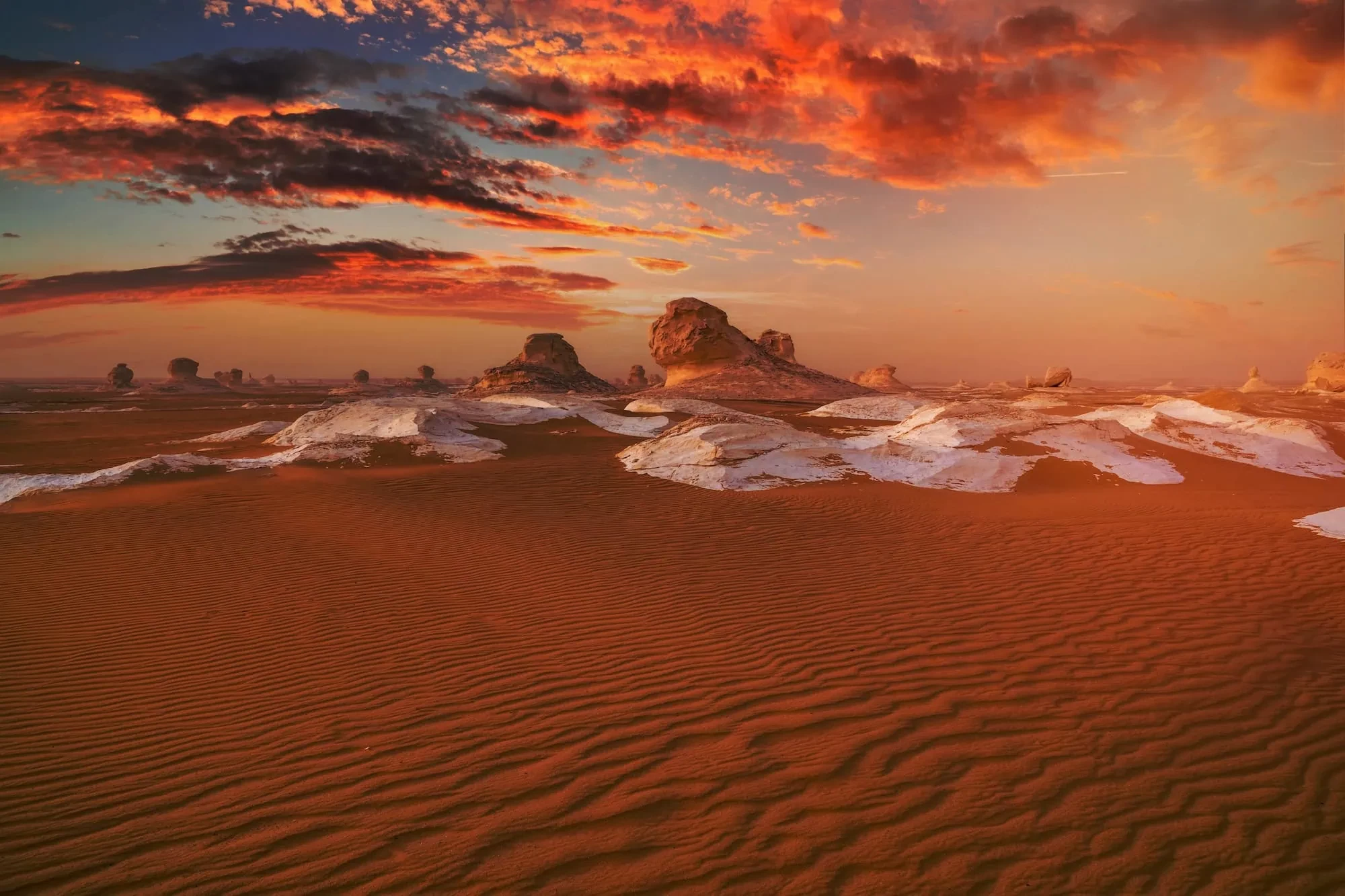 White Desert scenery in Egypt