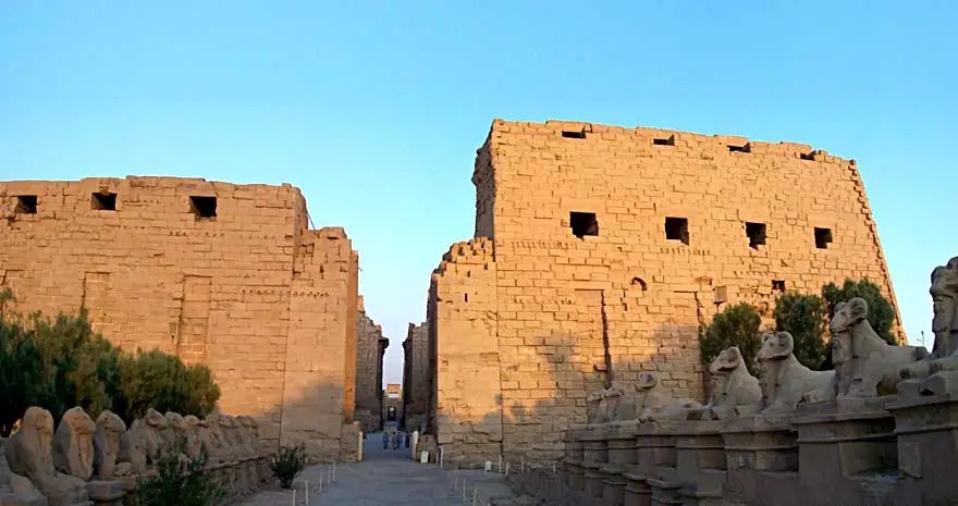 The First Pylon at Luxor Temple